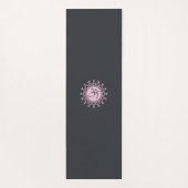 ピンクのOm & Mandala保 Calm and  Yoga On ヨガマット (裏面)