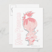 ピンクのPEBBLES™ ポストカード (正面/裏面)