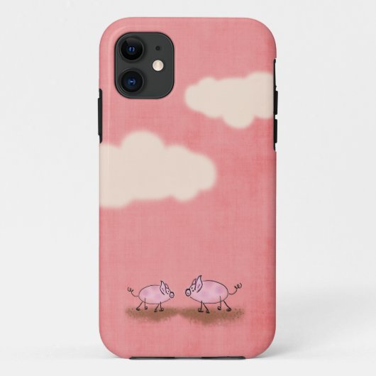 ピンクのPiggiesのiPhoneの場合 Case-Mate iPhoneケース (裏面)