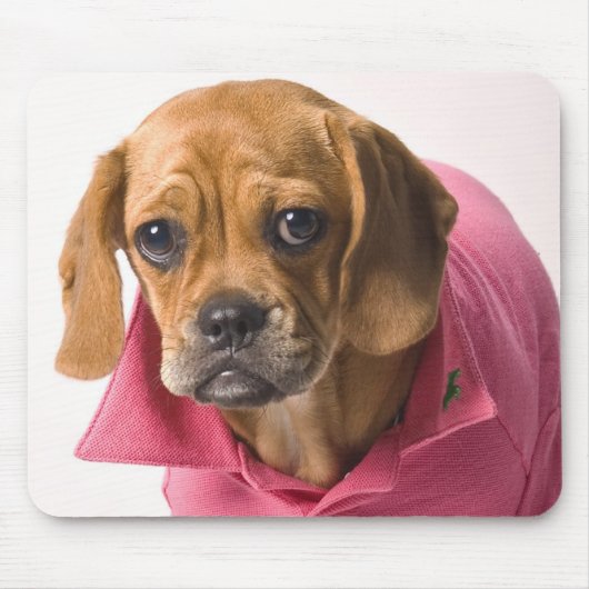ピンクのPuggle! マウスパッド (正面)