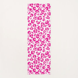 ピンクのpumaプリントカスタムの背景 ヨガマット