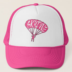 ピンクのskydive熱狂的な帽子 キャップ