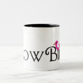 ピンクのSnowbird ツートーンマグカップ (中央)