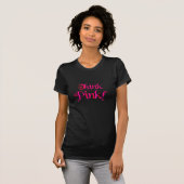 ピンクのTシャツを考えて下さい Tシャツ (正面フル)