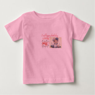 ピンクのTシャツカスタマイズとイメージの幼児服 ベビーTシャツ