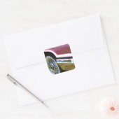 ピンクのT鳥の雷鳥 スクエアシール (封筒)