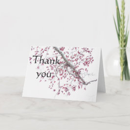 ピンクのtouch葉の カード