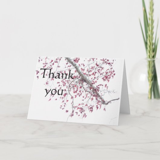 ピンクのtouch葉の カード (正面)