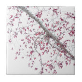 ピンクのtouch葉の タイル (正面)