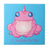 ピンクのUnicorn Frog - I Just Be Me タイル (正面)