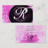 ピンクはあなたのmongramをカスタマイズ 名刺 (正面/裏面)