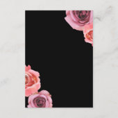 ピンクはっきりしたと紫の春バラ エンクロージャーカード (裏面)