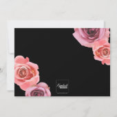 ピンクはっきりしたと紫の春バラ セーブザデート (裏面)