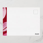 ピンクはっきりしたと赤のジョイ 箔シーズンポストカード (裏面)