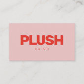 ピンクはっきりしたと赤モダンパーソナライズされた 名刺 (正面)