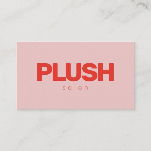 ピンクはっきりしたと赤モダンパーソナライズされた 名刺 (正面)