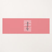 ピンクはっきりしたの健康的な習慣の生活ヨガマット ヨガマット (正面(横))