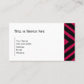 ピンクはっきりしたの幾何学的名刺 名刺 (裏面)