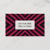 ピンクはっきりしたの幾何学的名刺 名刺 (正面)