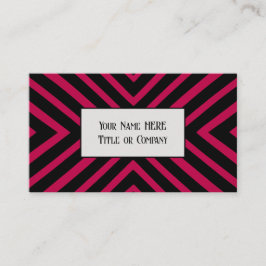 ピンクはっきりしたの幾何学的名刺 名刺