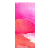 ピンクはっきりしたの水彩化粧アーティストラックカード ラックカード (裏面)