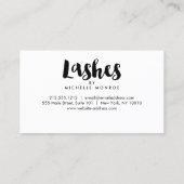 ピンクはっきりしたウォーターカラーラッシュエクステンションロイヤリティ ロイヤリティカード (裏面)