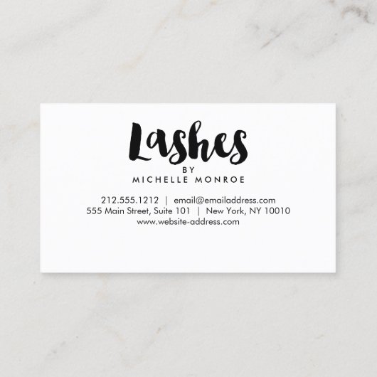 ピンクはっきりしたウォーターカラーラッシュエクステンションロイヤリティ ロイヤリティカード (裏面)