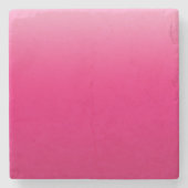ピンクはっきりしたグラデーションデザイン ストーンコースター (正面)