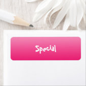 ピンクはっきりしたグラデーションデザイン ラベル (インサイチュ)