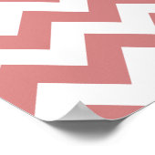 ピンクはっきりしたシブロン ポスター (角)