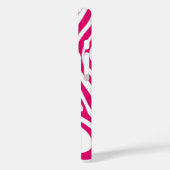 ピンクはっきりしたスワールiPhone 16ケース – レトロ波 Case-Mate iPhoneケース (裏面 / 左)