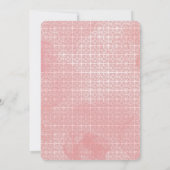 ピンクはっきりしたフローラ春開花婚約パーティ 招待状 (裏面)