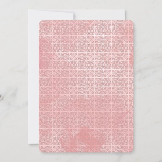 ピンクはっきりしたフローラ春開花婚約パーティ 招待状 (裏面)