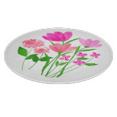 ピンクはっきりしたフローラ カッティングボード (角)