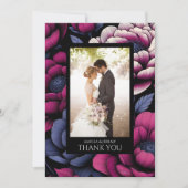 ピンクはっきりしたフローラ サンキューカード (正面)