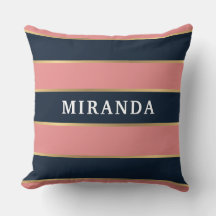 ピンクはっきりしたブルー金ゴールドパタストライプーン