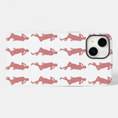 ピンクはっきりしたモダンのGoGo Girls Case-Mate iPhoneケース (裏面 (横))