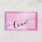 ピンクはっきりした色マンダラ結婚のウェブサイト2 エンクロージャーカード (裏面)