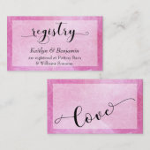 ピンクはっきりした色マンダラ結婚のウェブサイト2 エンクロージャーカード (正面/裏面)