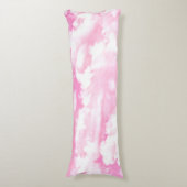 ピンクはカスタマイズ準備ができた装飾を曇らせます ボディピロー (正面縦)