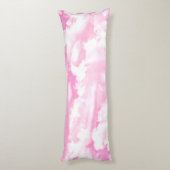 ピンクはカスタマイズ準備ができた装飾を曇らせます ボディピロー (裏面 (縦))