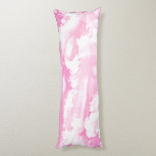 ピンクはカスタマイズ準備ができた装飾を曇らせます ボディピロー (裏面 (縦))