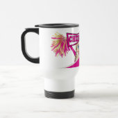 ピンクはチアリーダーを個人化します トラベルマグ (左)