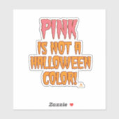 ピンクはハロウィンカラーおもしろい不気味シーズン シール (シート)