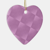 ピンクはハートのオーナメントを平方します セラミックオーナメント (右)