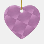 ピンクはハートのオーナメントを平方します セラミックオーナメント (裏面)