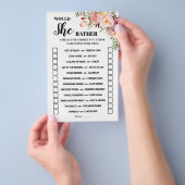 ピンクはバイリンガルのゲームカードをシャワー チラシ (ハンドル)