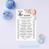 ピンクはバイリンガルのゲームカードをシャワー チラシ (シングル)