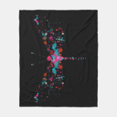 ピンクはフリースブランケットトンボの泡立ちます フリースブランケット (正面)