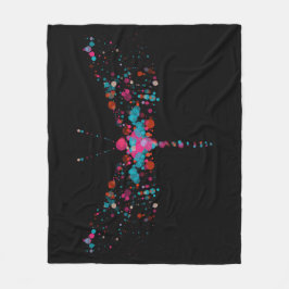 ピンクはフリースブランケットトンボの泡立ちます フリースブランケット